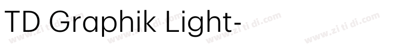 TD Graphik Light字体转换 TD Graphik Light字体转换